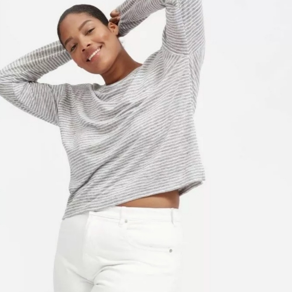 Striped linen Everlane top